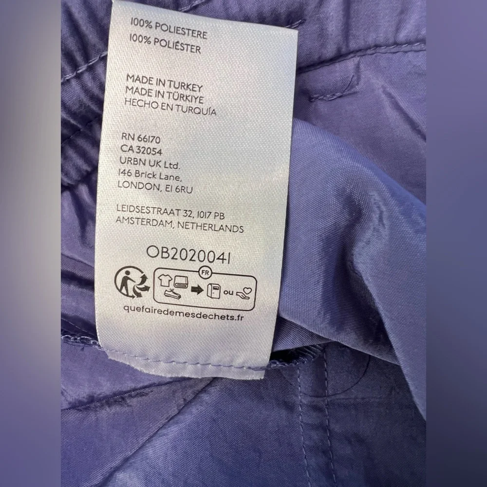 NWT Maeve Anthropologie Wide-Leg Track Pants Purple Size Small Petite - Picture 7 of 12